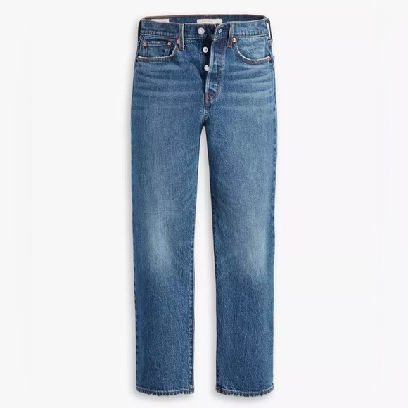Levi’s | Women’s medium blue Premium Wedgie buttonfly jean front/back pockets 26 - Picture 14 of 16